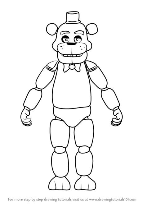 Freddy Fazbear Coloring Pages | Monster coloring pages, Fnaf coloring pages, Mermaid coloring pages