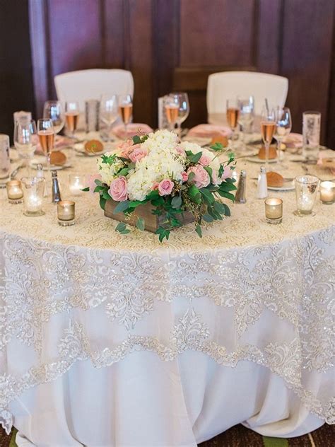 Blush DIY Wedding | Glamour & Grace | Wedding tablecloths, Wedding table, Diy wedding tablecloths