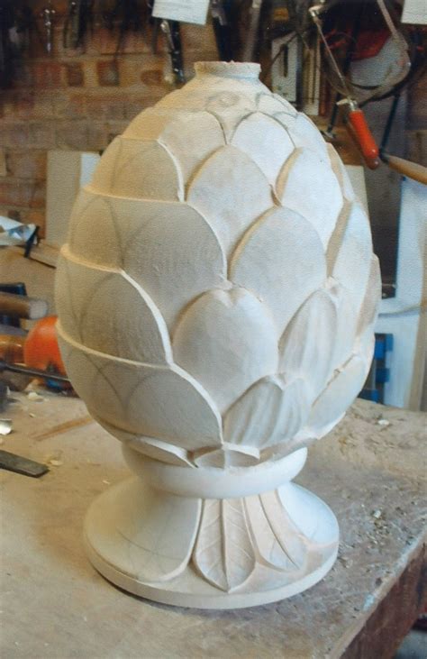 Bespoke Carving - An ornamental pineapple carved for casting in s...