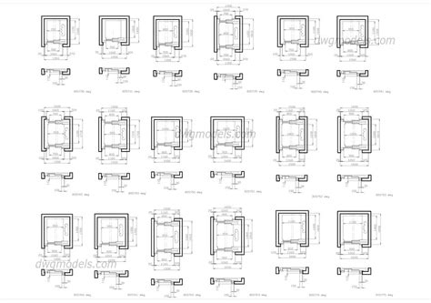 Elevators Kone. Part 1 - CAD Blocks, free dwg file. Cad Library ...