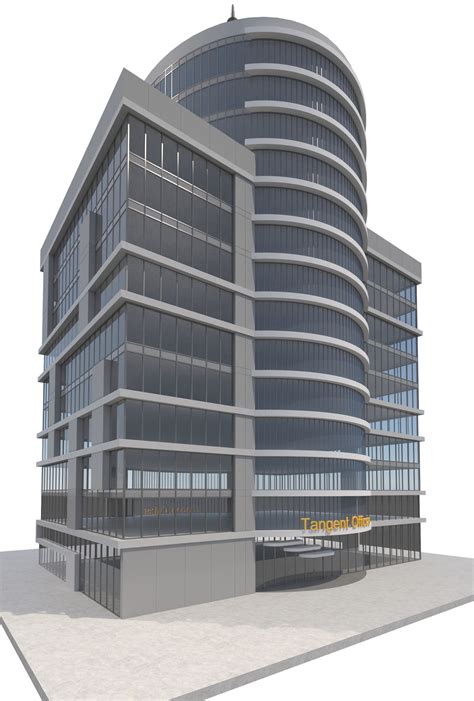 Commercial Building-017 Office Tower 3D model | CGTrader