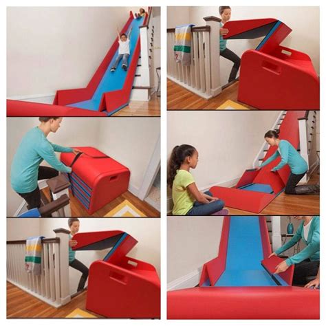 Creative Ideas - Sliderider the Foldable Indoor Stairs Slide