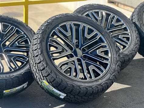 2024 Wheels Rims Tires 22" GMC Sierra Yukon Chevy Silverado 1500 Tahoe OEM Specs | eBay