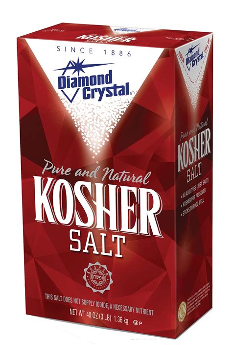 Diamond Crystal Kosher Salt – Full Flavor, No Additives and Less Sodium - Pure and Natural Since ...