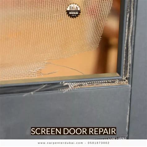 Screen door repair - 0581873002 - Reliable Services in Dubai