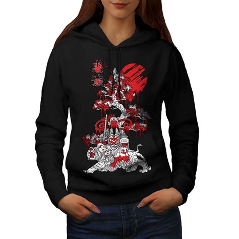 Wellcoda Japanese Knight Fantasy Womens Hoodie, Japan Casual Hooded Sweatshirt | eBay