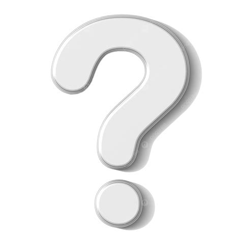 White Question Mark 3d Sign, White, Query, Gray PNG Transparent Image and Clipart for Free Download