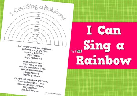 I Can Sing a Rainbow :: Teacher Resources and Classroom Games :: Teach This