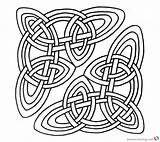 Simple Celtic Knot Border Sketch Coloring Page sketch template