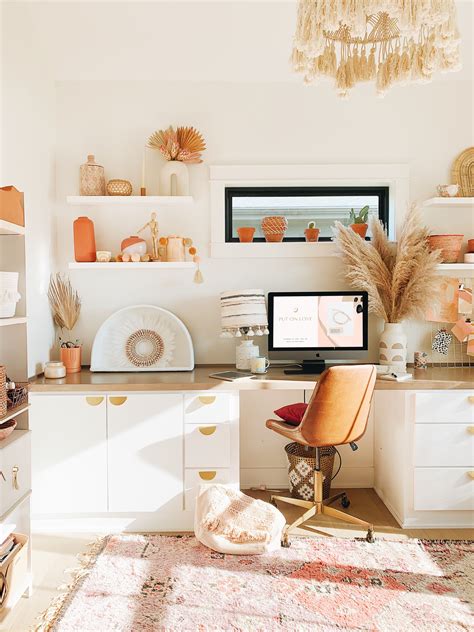 Modern boho office workspace design – Artofit