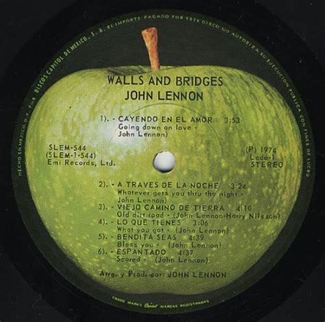 John Lennon Walls & Bridges - Non-Gatefold Mexican vinyl LP album (LP ...