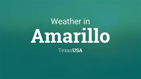 Weather for Amarillo, Texas, USA