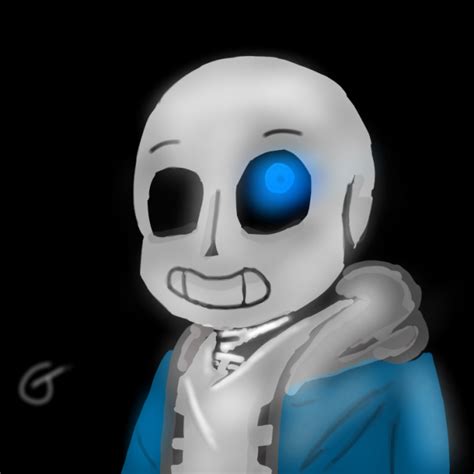 sans with his glowing eye - ibisPaint