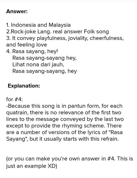 Rasa Sayang Song Lyrics Meaning - Rasa Menghayati