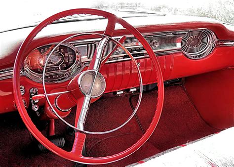 1956 Oldsmobile Interior Photograph by Janice Drew - Pixels