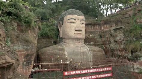 Leshan giant Buddha to reopen to public in April after repairs - CGTN