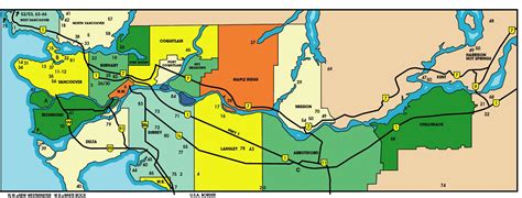 Vancouver lower mainland map - Map of lower mainland british columbia (British Columbia - Canada)