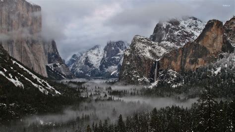 Yosemite National Park Winter Scenery Wallpapers - Wallpaper Cave