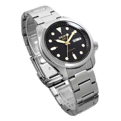 Seiko 5 Sports SRPE57K1 Automatic 24 Jewels Black Dial Men's Watch | IOOMOBILE