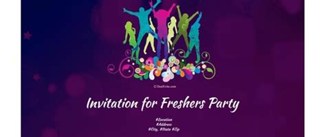 Fresher Party Invitation Card