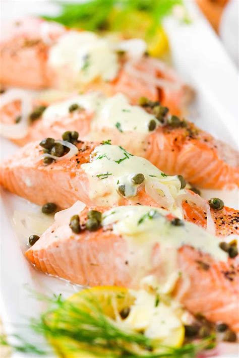 Poached Salmon with Capers and Hollandaise | How to Feed a Loon