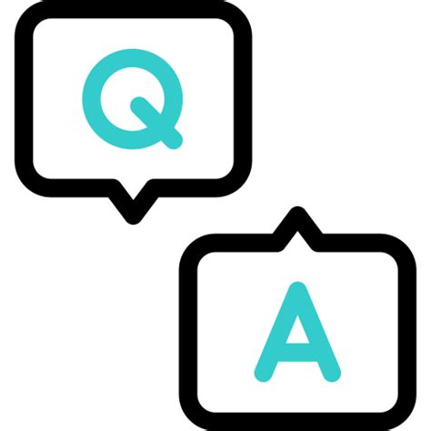 Q and a - Free communications icons