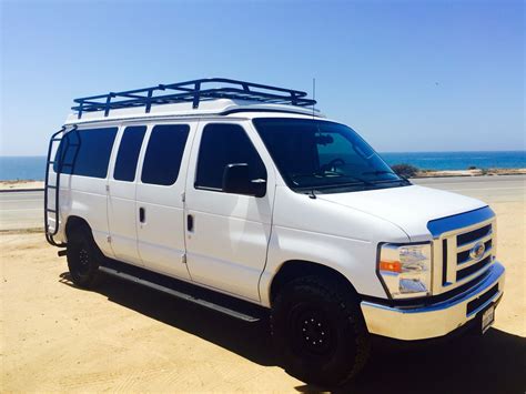 Aluminess rack & ladder install looks great! | Van camping, Van life, Van