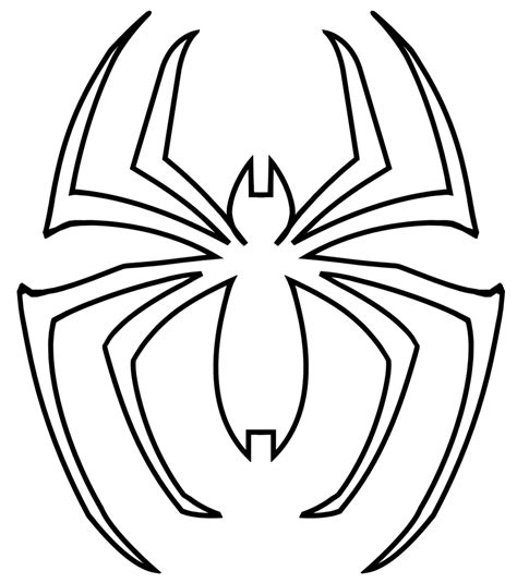 Spider Man Spider Logo Template Spiderman Coloring, Superhero Coloring ...