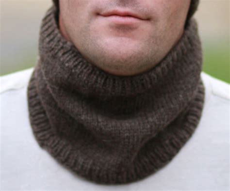 Men's Knitted Cowl Neck Warmer by AWalkInTheWoodsKnits on Etsy