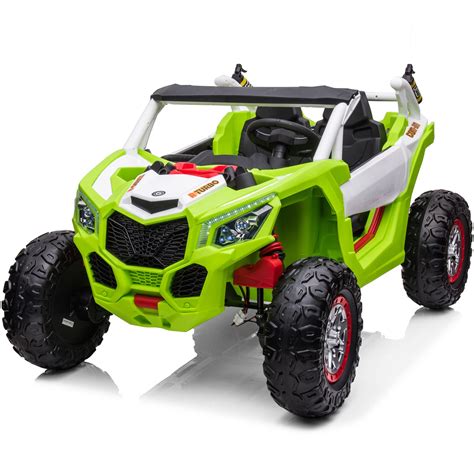 Buy sopbost 4WD 24V Ride On Car 2-Seater Side by Side Ride On Truck UTV ...