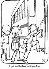 School Bus Safety Coloring Pages Sketch Coloring Page sketch template