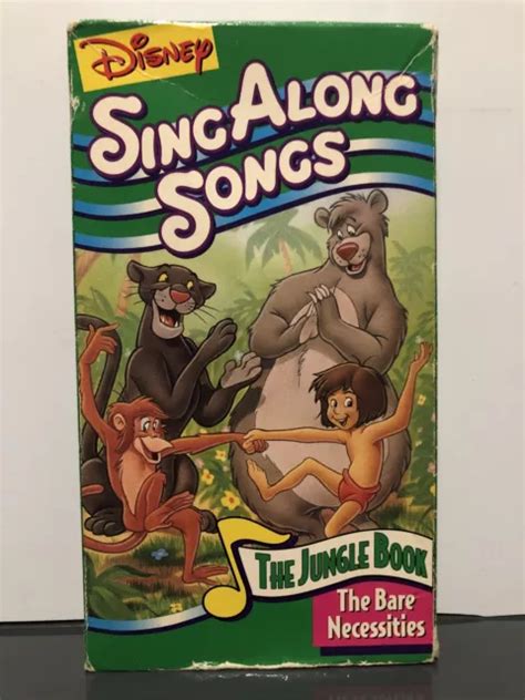 DISNEYS SING ALONG Songs - The Jungle Book: The Bare Necessities (VHS, 1994) $9.57 - PicClick CA