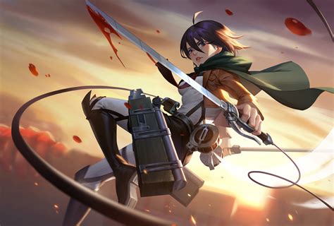 Download Mikasa Ackerman Anime Attack On Titan HD Wallpaper