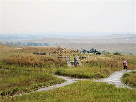 Photo: Native American monument at Little Bighorn Battlefield National Monument.