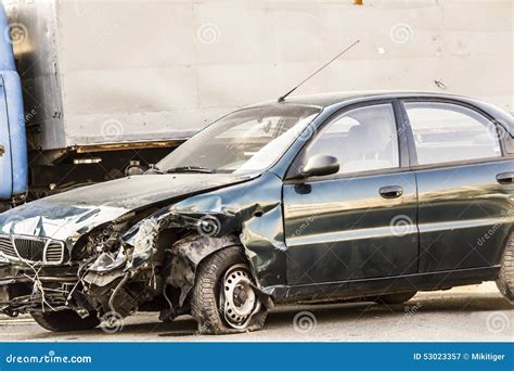 Accident stock image. Image of accident, wheel, bumper - 53023357