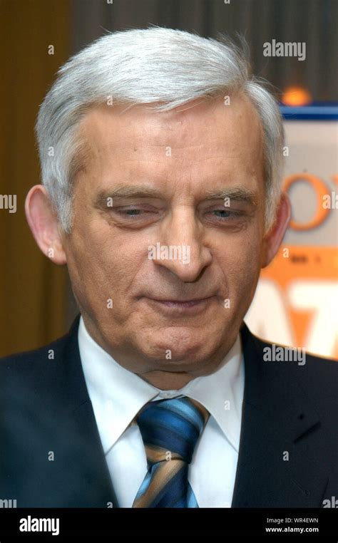 2005, Warsaw, Poland. Pictured: Jerzy Buzek Stock Photo - Alamy