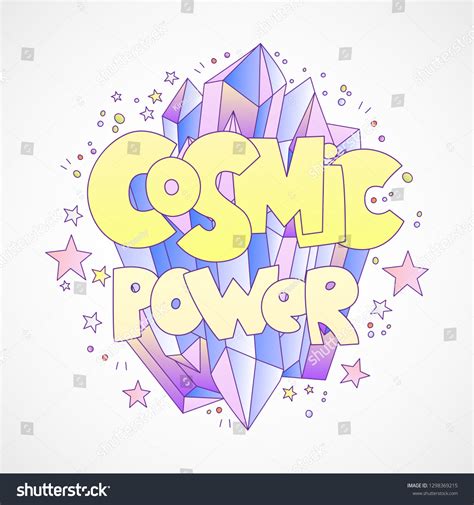 Cosmic Power Vector Cartoon Concept Bright Stock Vector (Royalty Free ...