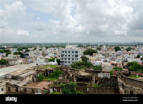 View of Bhuj City from Prag Mahal, Bhuj, Kutch, Gujarat, India Stock ...