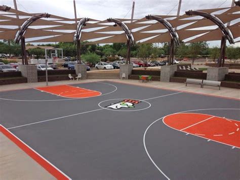 GoDaddy office in Tempe, Arizona. Our basketball court. Suit up and drop some threes ...