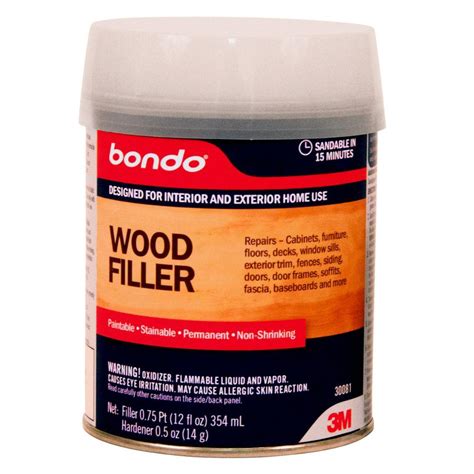 Bondo 12 fl. oz. Wood Filler-30081 - The Home Depot