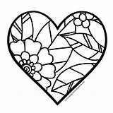 Heart Coloring Pages  FREE Download Underbart Skapad sketch template