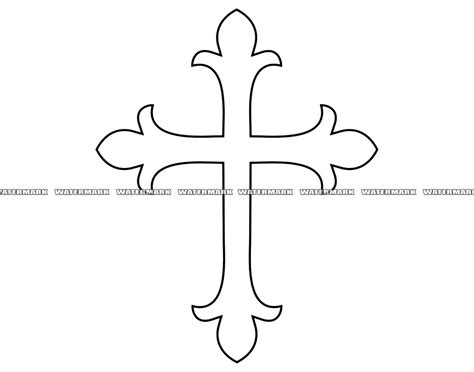 Cross SVG Cross Outline Svg Cross Cut File Cross DXF Cross - Etsy