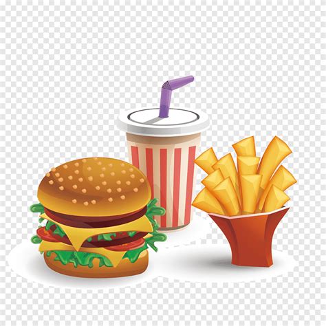 Free download | Hamburger Coca-Cola Cheeseburger Fast food French fries, Coke Burger Fries, food ...