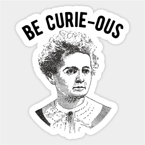 Marie curie women in science feminist sticker marie curie – Artofit