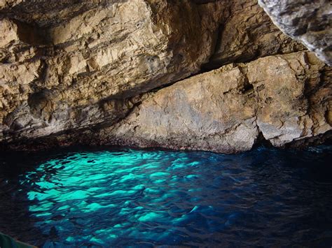 Free download | HD wallpaper: cave with body of water during daytime, blue grotto, sea, island ...