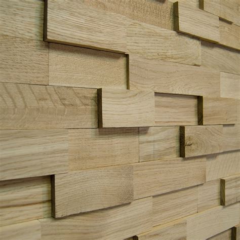 Oak - Wide - Sleek - Natural Wooden Wall Panel | Wooden wall panels, Wood slat wall, Wall paneling