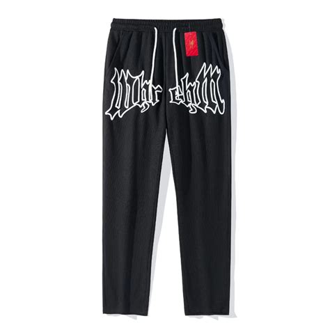 Baggy Sweatpants Aesthetic Pants For Men Slocks Oversized Pants Korean Wide Leg Pants Waffle ...