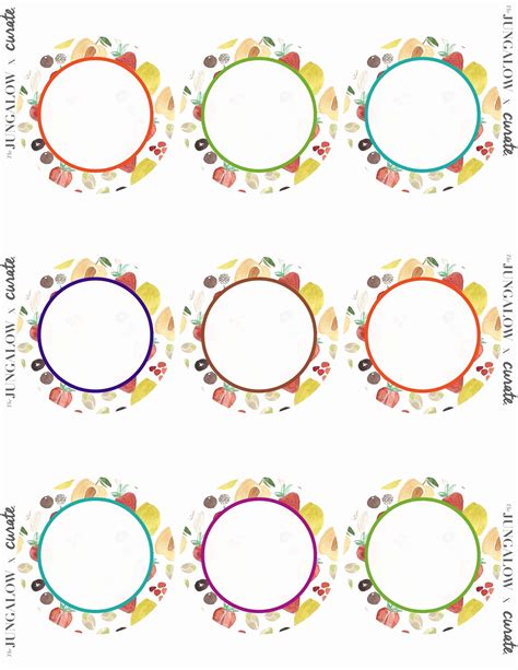 Circular Printable Labels