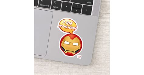 "I Am Iron Man" Emoji Sticker | Zazzle