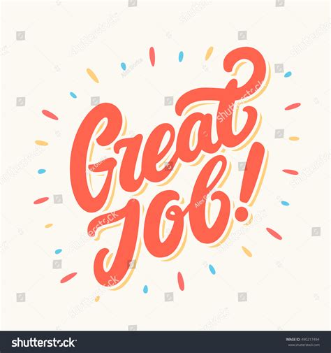 Great Job Banner Stock Vector 490217494 - Shutterstock